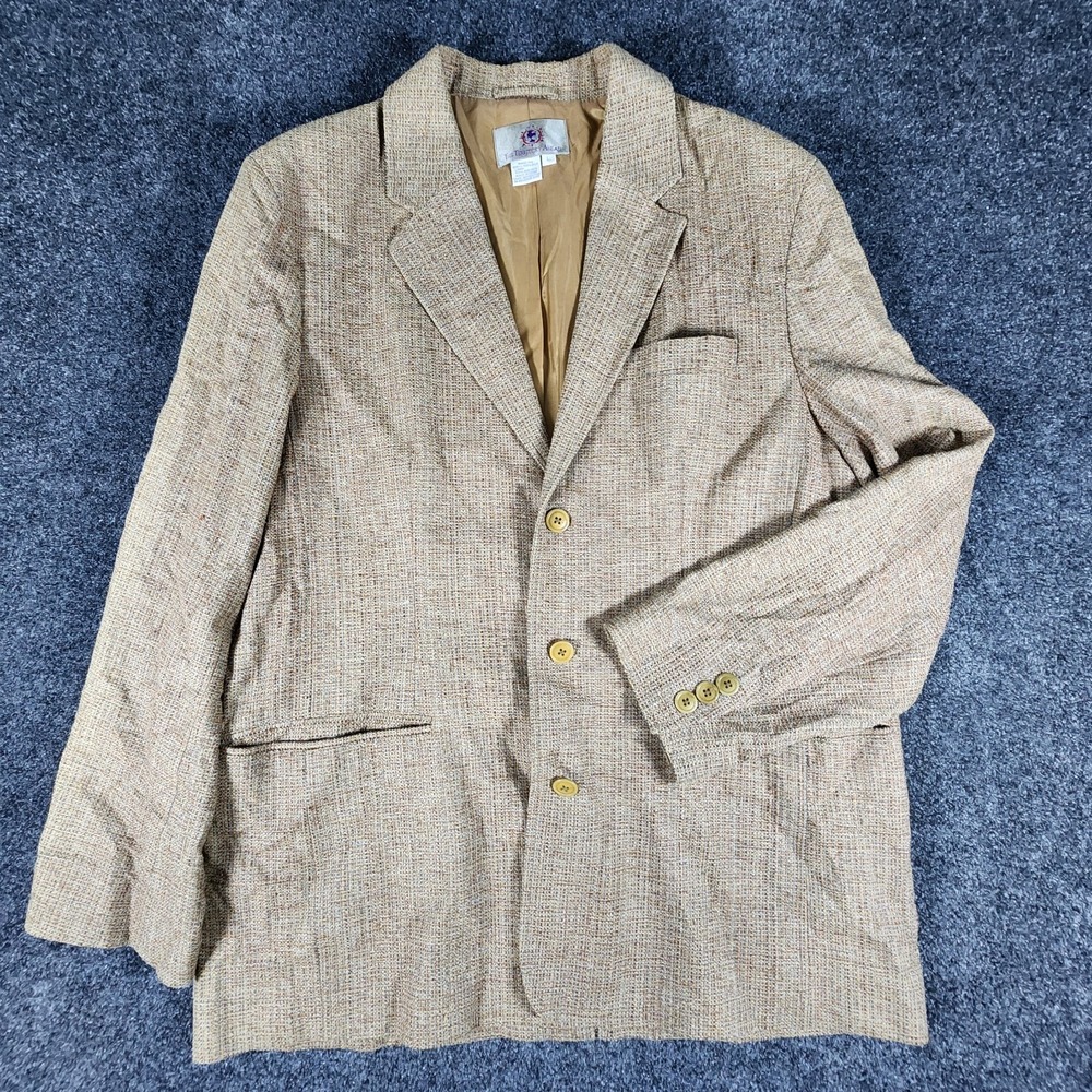 Vintage The Territory Ahead Silk Tweed Blazer Men's L Sports Coat Suit Jacket